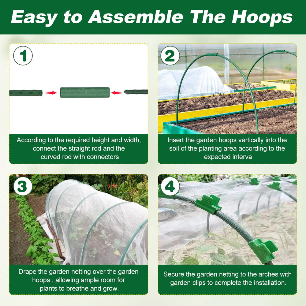 Fippy garden netting in use over a raised bed