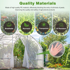 Fippy Garden Netting protecting blueberry bushes