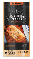 Fire & Flavor Cedar Planks 11 inch front view