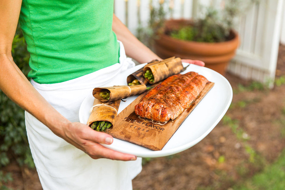Fire & Flavor Cedar Planks with cooking instructions