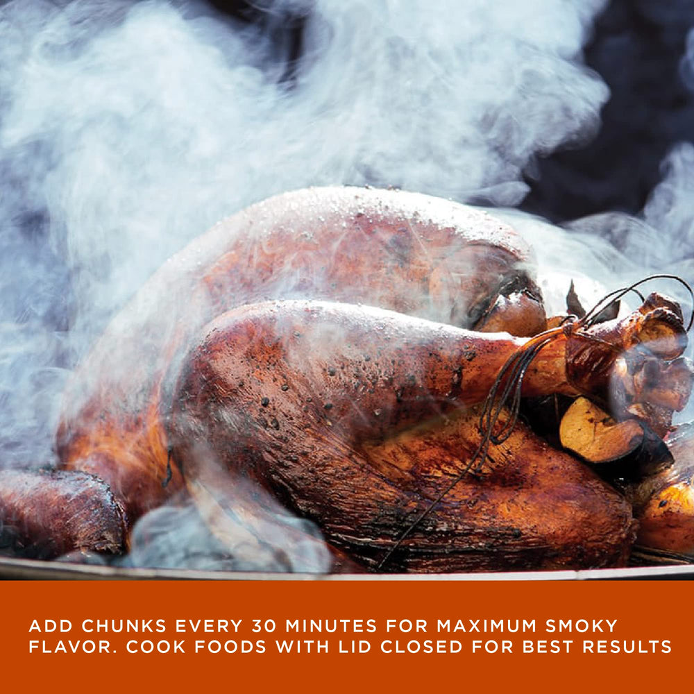 Fire & Flavor Hickory Wood Chunks in a smoker box