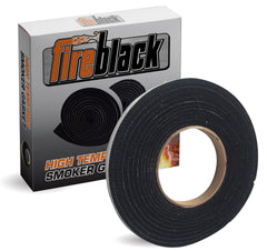 FireBlack BBQ Smoker Gasket 15 ft black self-stick