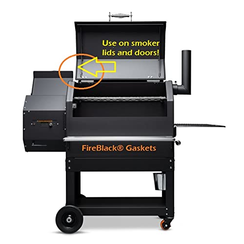 FireBlack BBQ Smoker Gasket in outdoor cooking setup