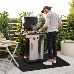 FIREWESS Grill Mat showing double-sided silicone coating