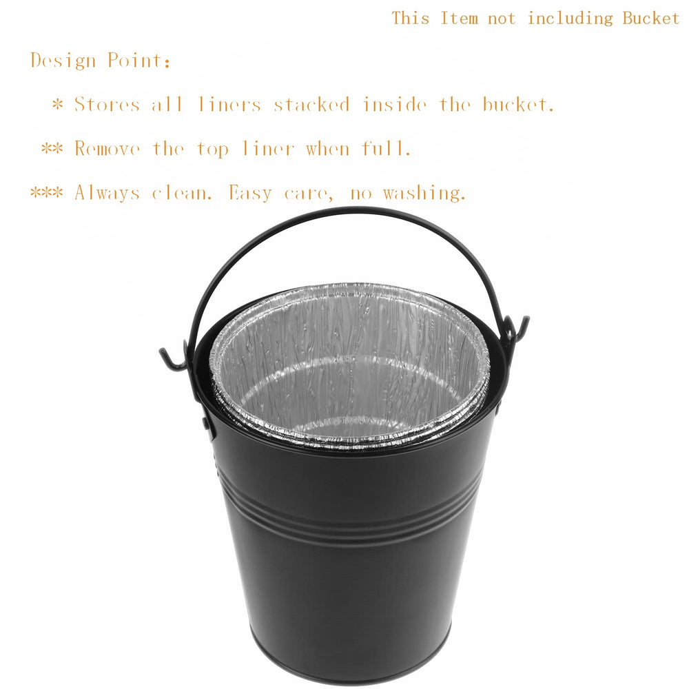 Firsgrill Grease Bucket Liners in a grease bucket for grilling