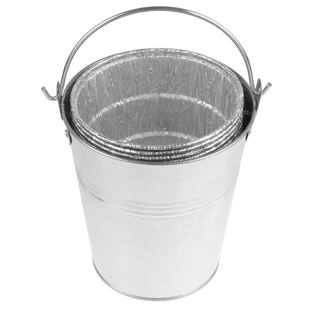 Firsgrill grease bucket used as an ice bucket during BBQ