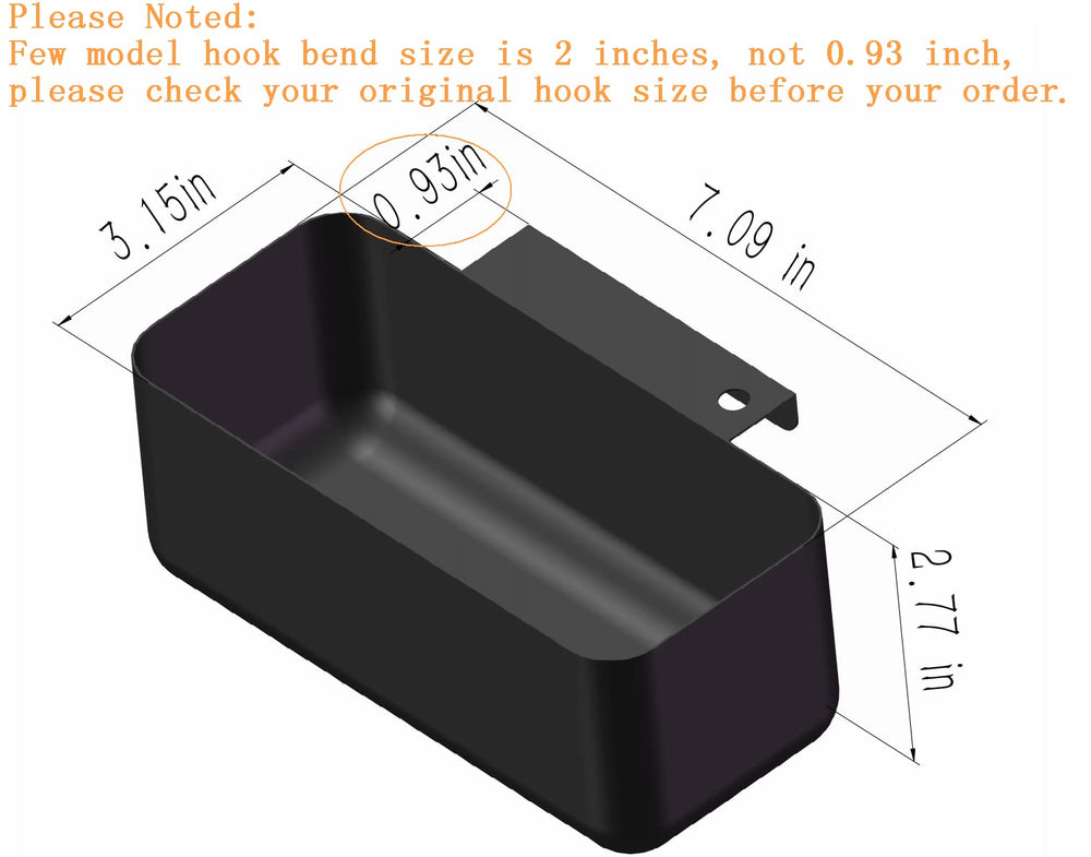 Firsgrill grease cup side view showing dimensions