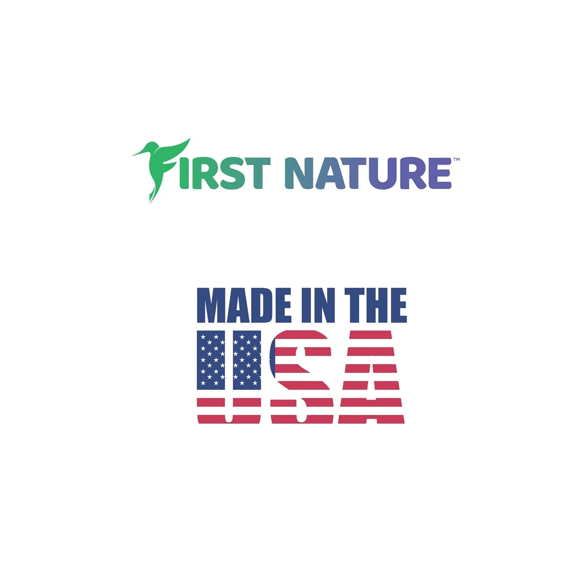 FIRST NATURE 16oz Bee-Proof Feeder in outdoor setting with hummingbirds