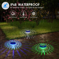 FirstE Solar Floating Pool Light in use at a garden party
