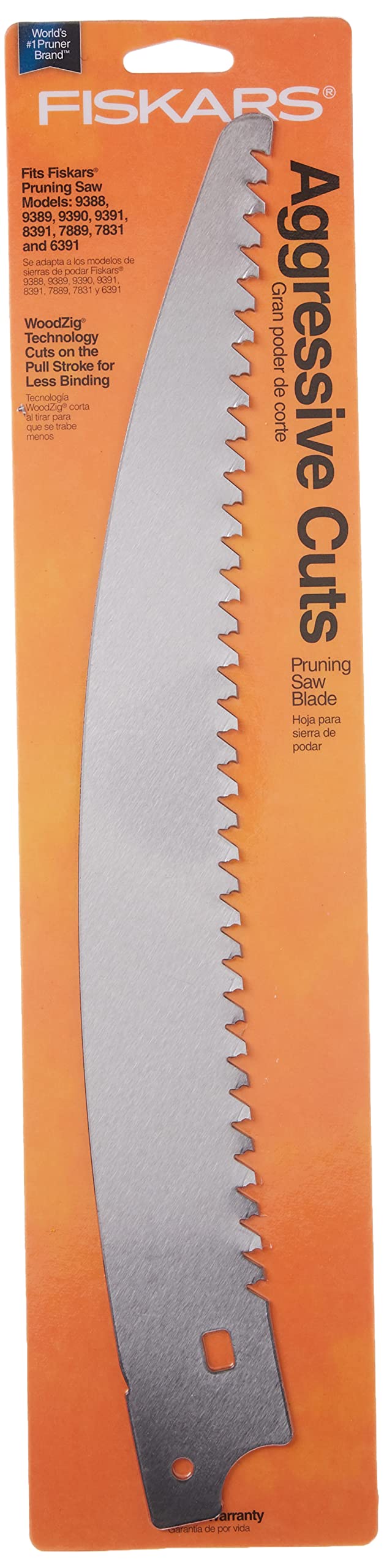 Fiskars 15-inch saw blade installed on pruner