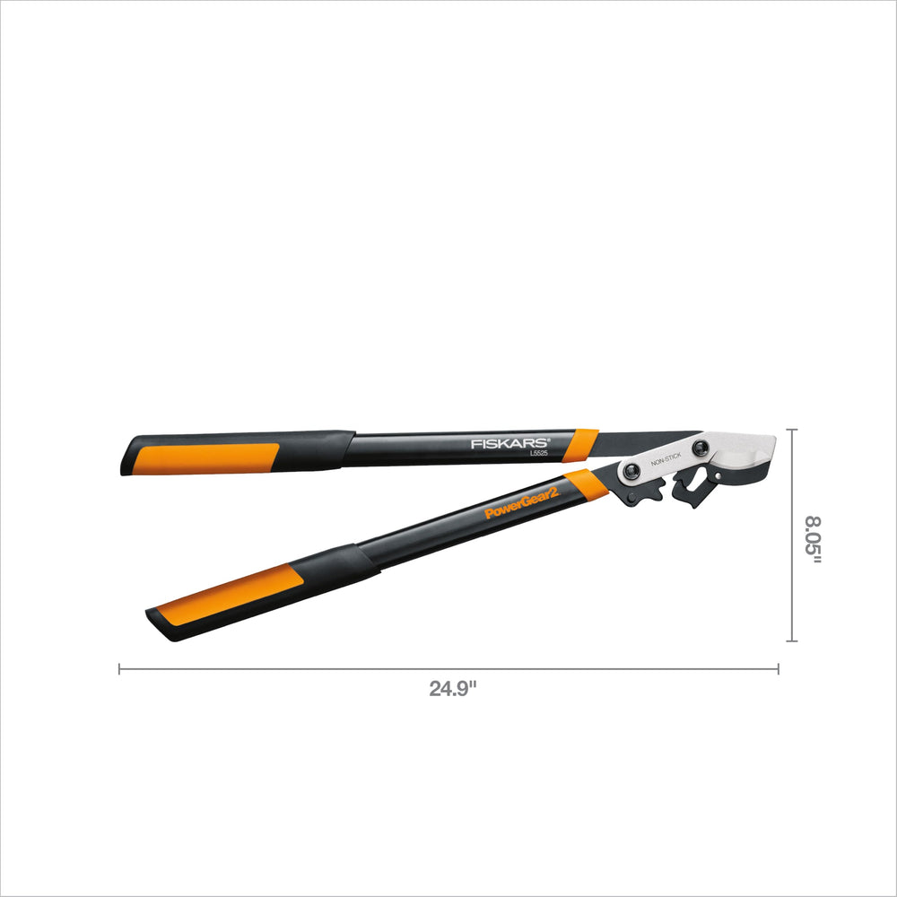Fiskars 25-inch PowerGear2 Bypass Lopper showing ergonomic grip