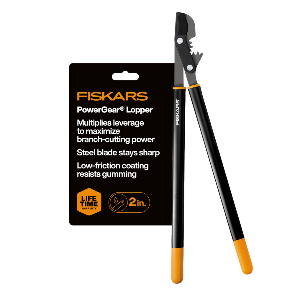 Fiskars 32-inch PowerGear Bypass Lopper front view with ergonomic handles