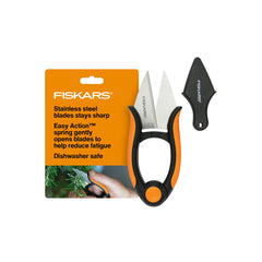 Fiskars 5-Inch Herb Scissors with Sheath and SoftGrip Handle