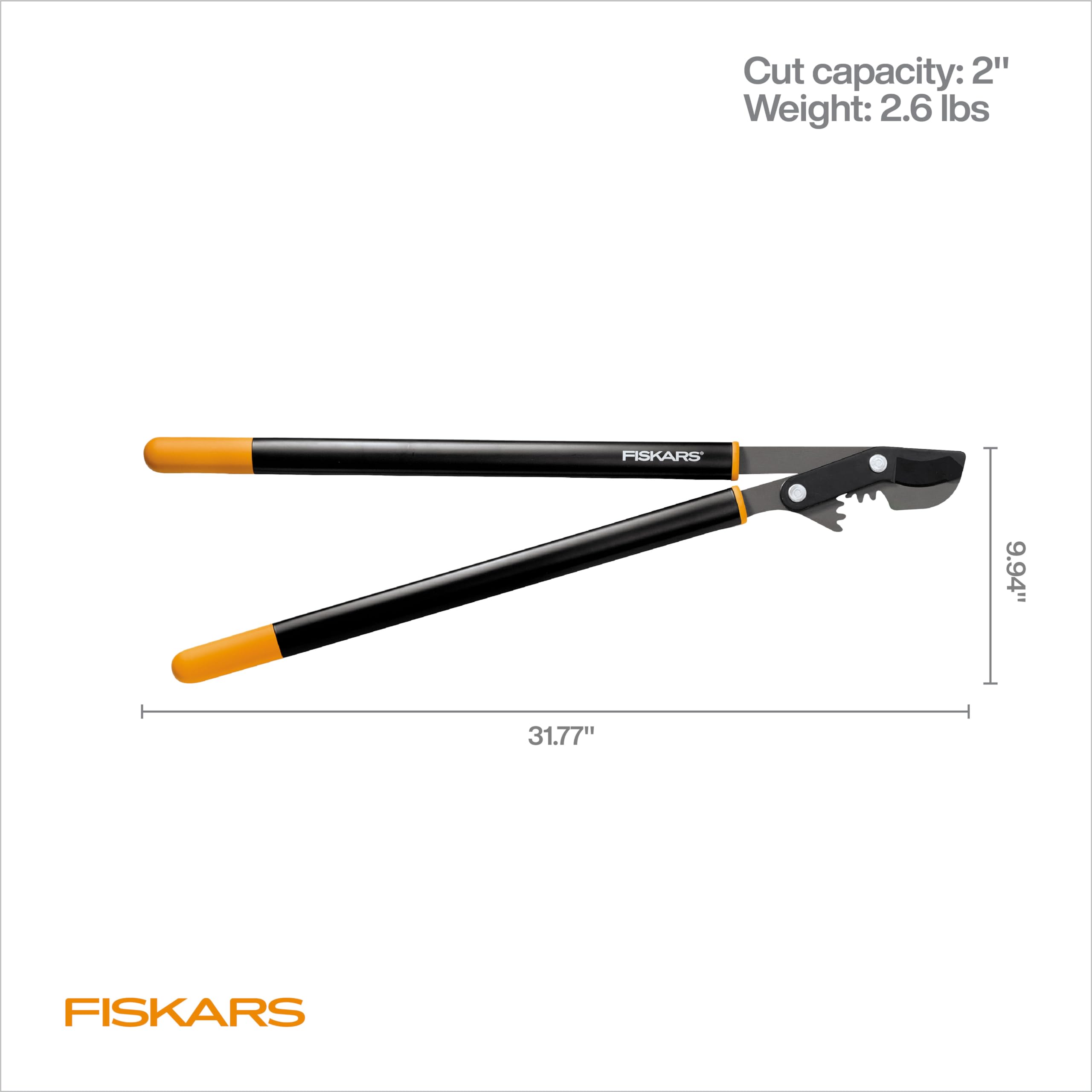 Fiskars Bypass Lopper showing ergonomic handle design