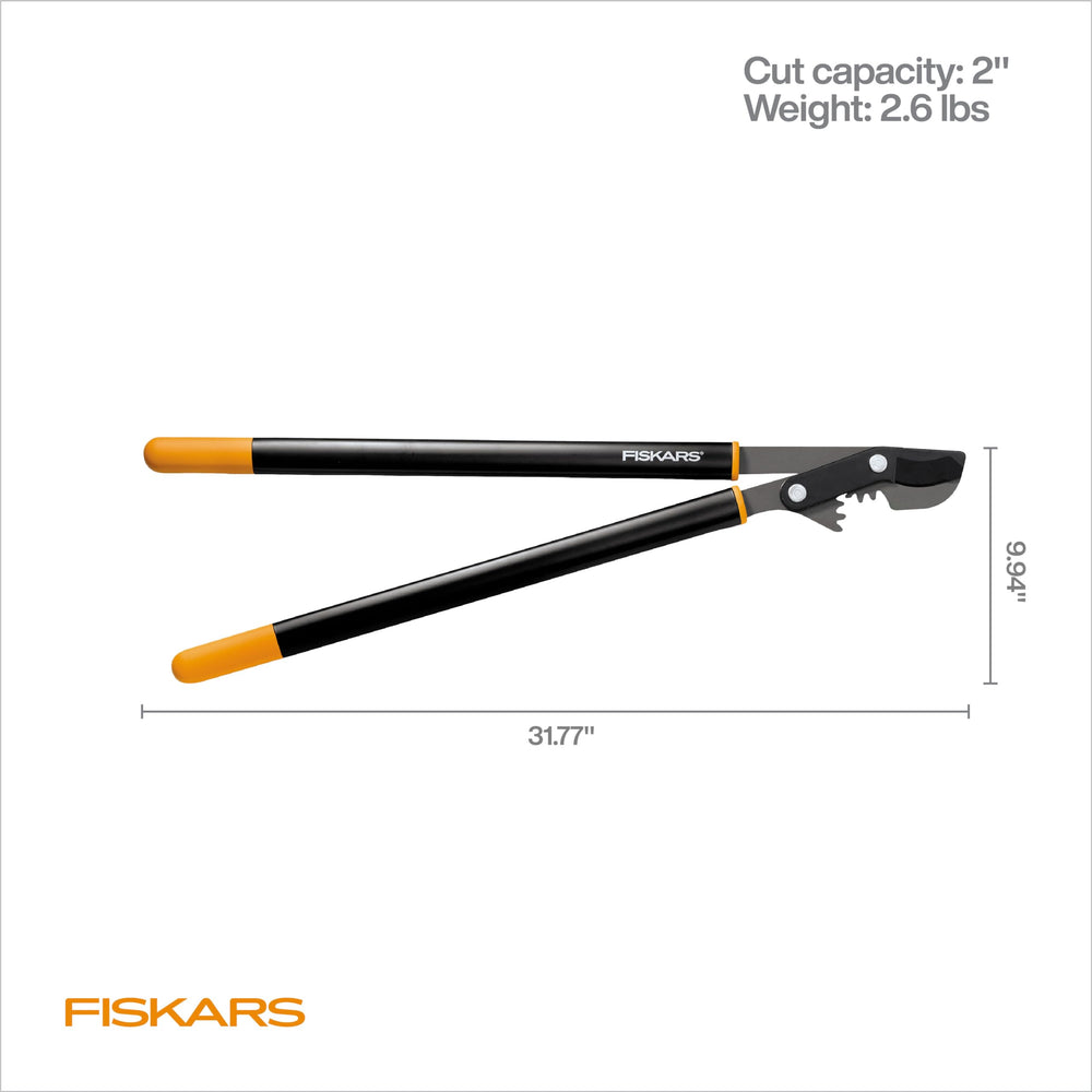 Fiskars Bypass Lopper showing ergonomic handle design