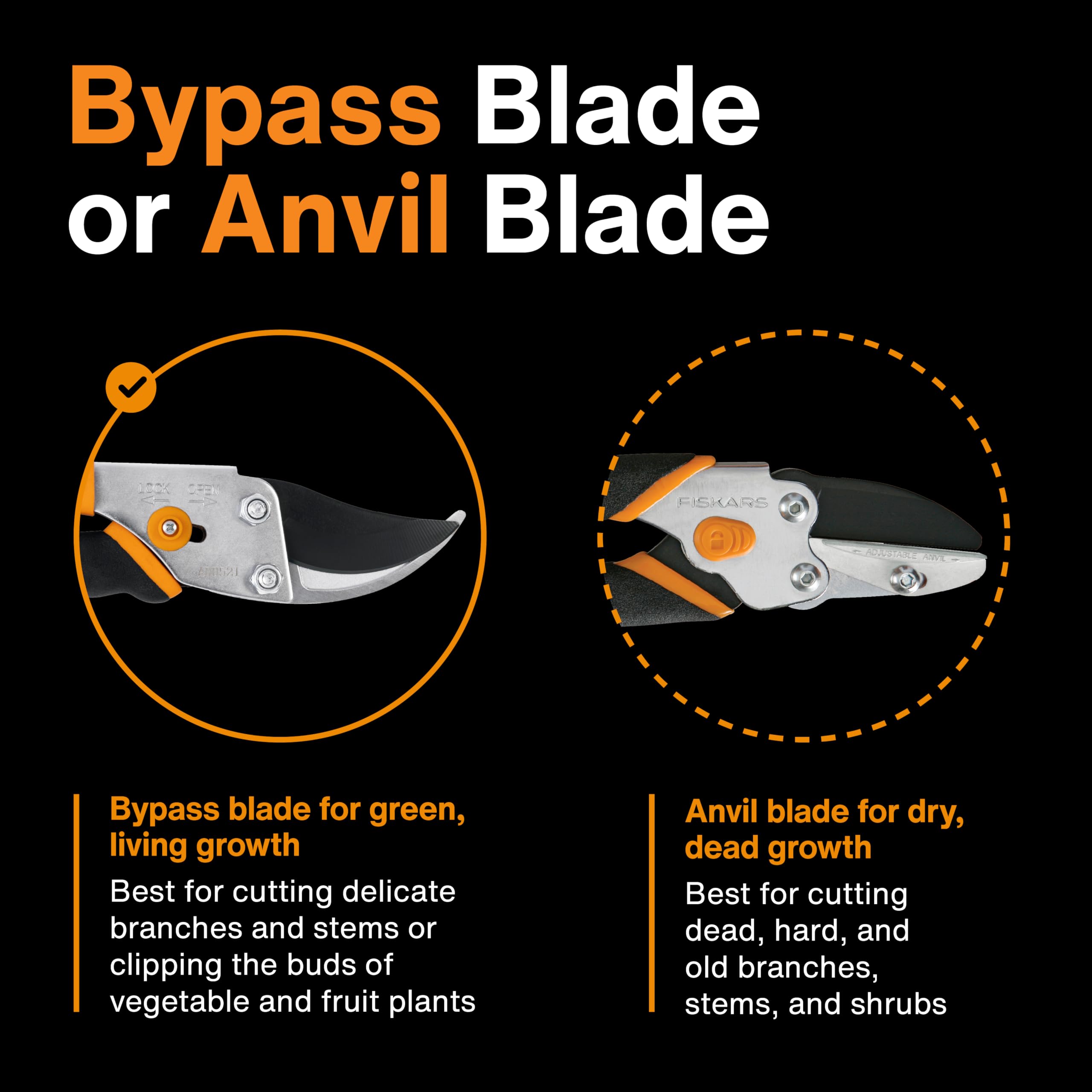 Fiskars Deluxe Forged Bypass Pruner in a gardening setting