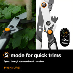 Fiskars DualAction Lopper displayed against a garden backdrop