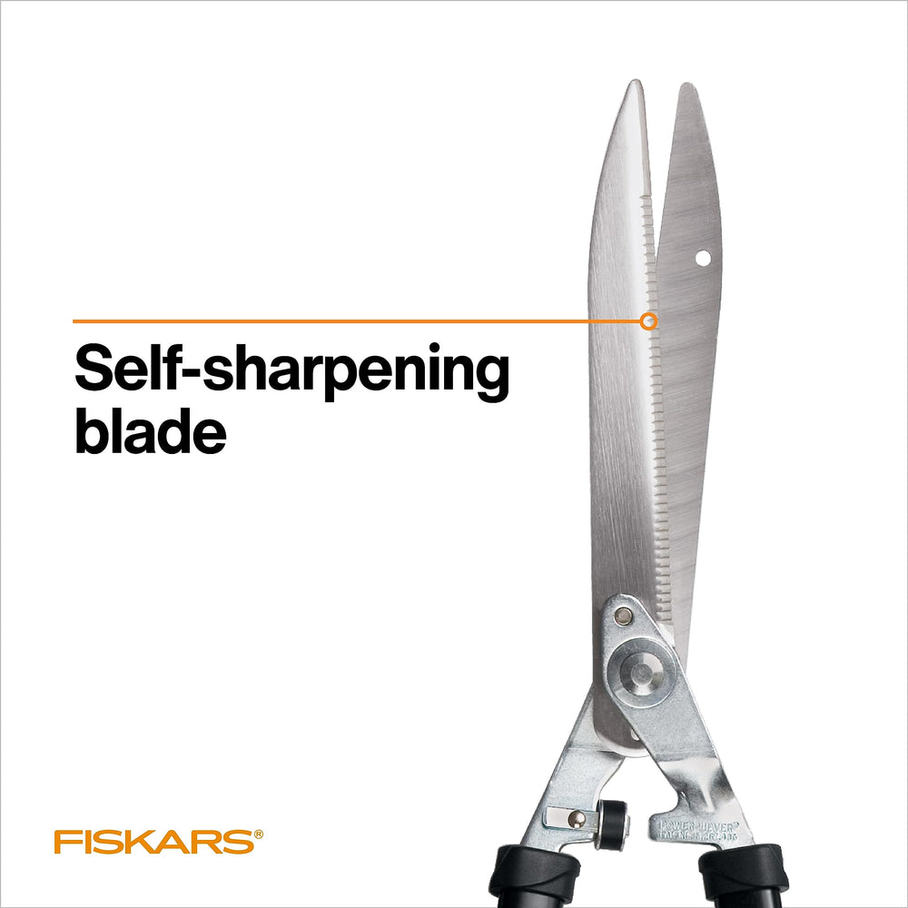 Fiskars hedge shears packaging and instruction guide