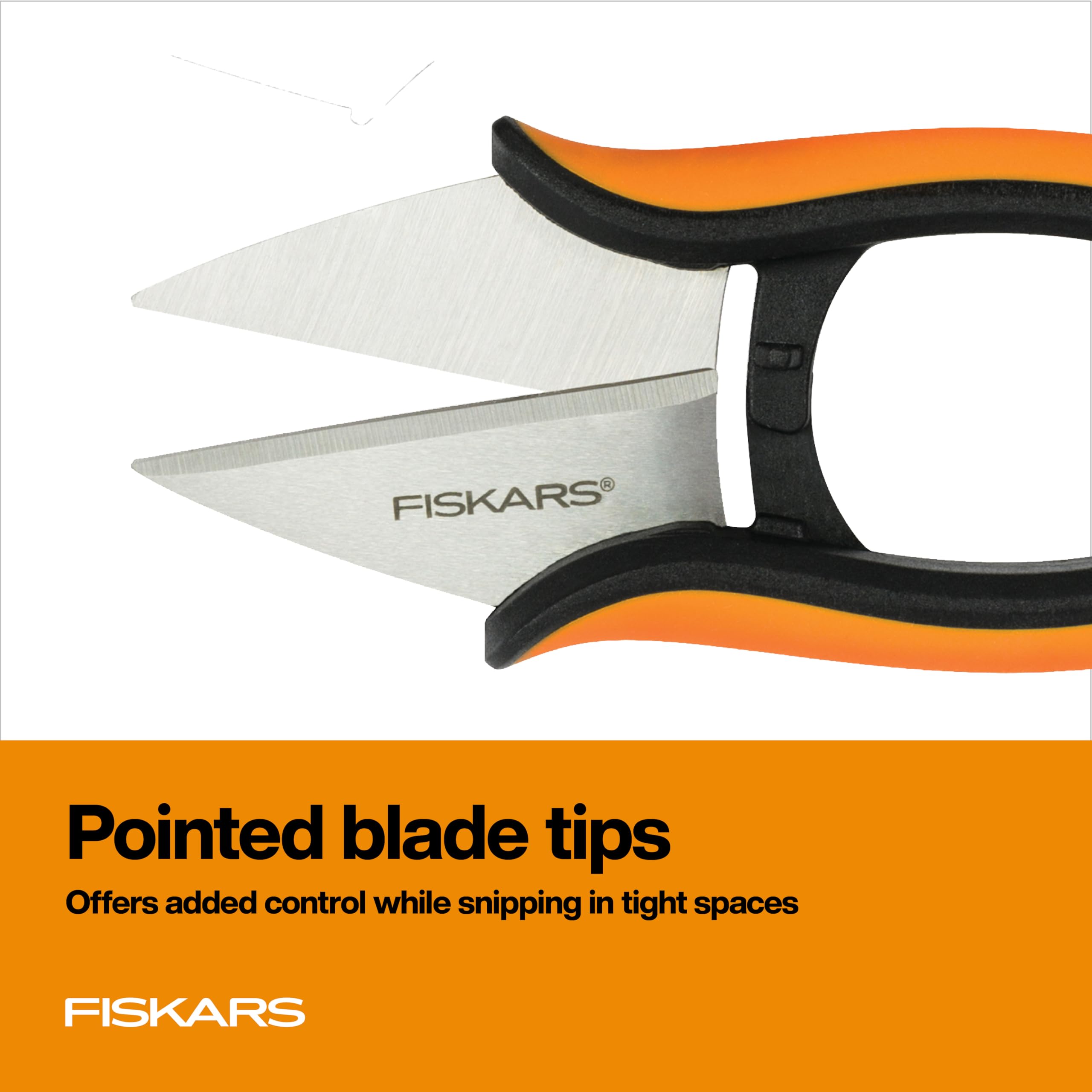 Fiskars Herb Scissors with SoftGrip Handle in use