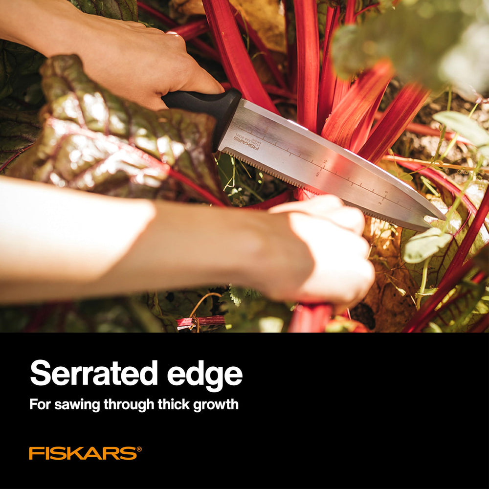 Fiskars Hori Hori Knife measuring tool depth