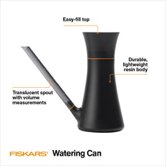 Fiskars Indoor Watering Can side view with long spout