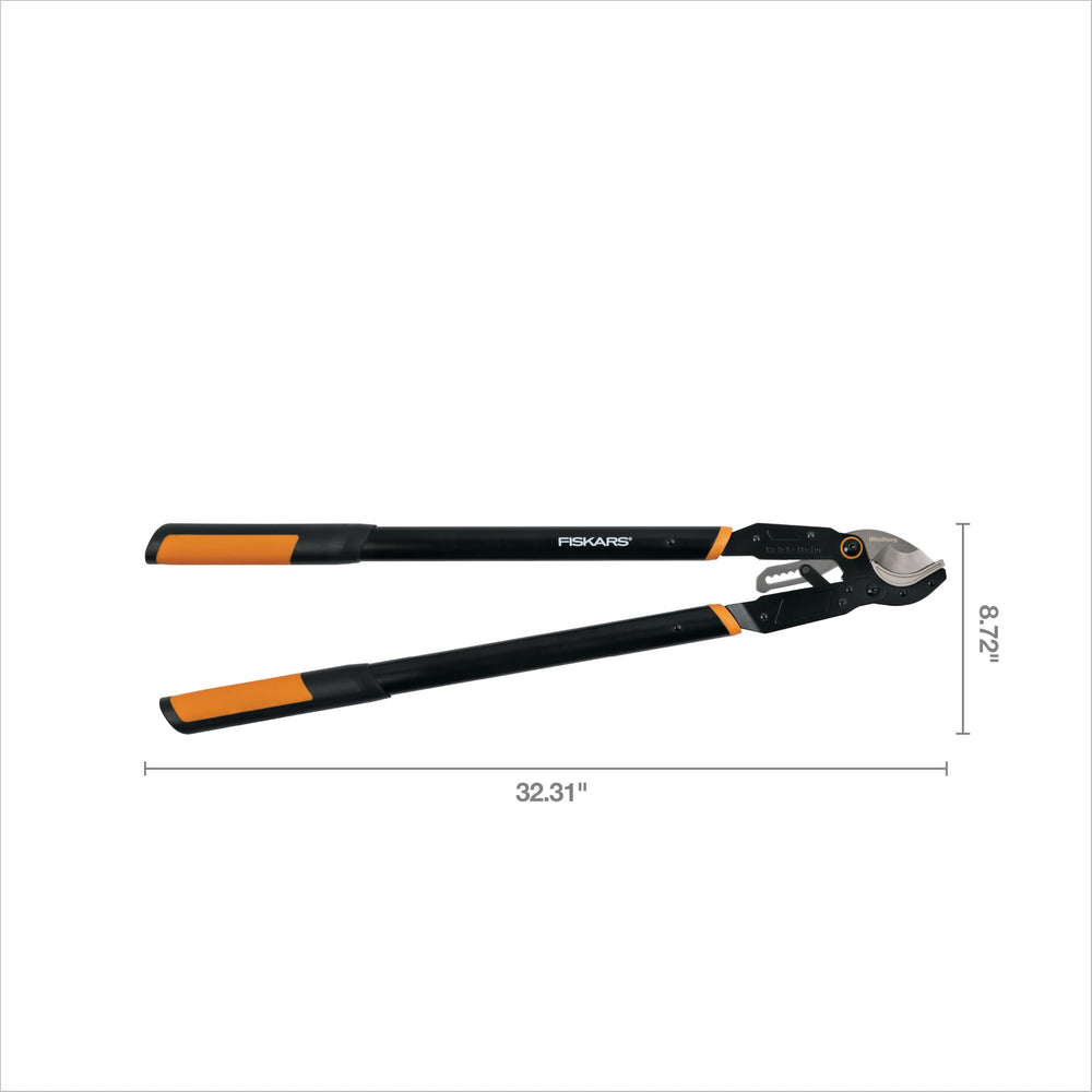 Fiskars Lopper blade showing low-friction coating