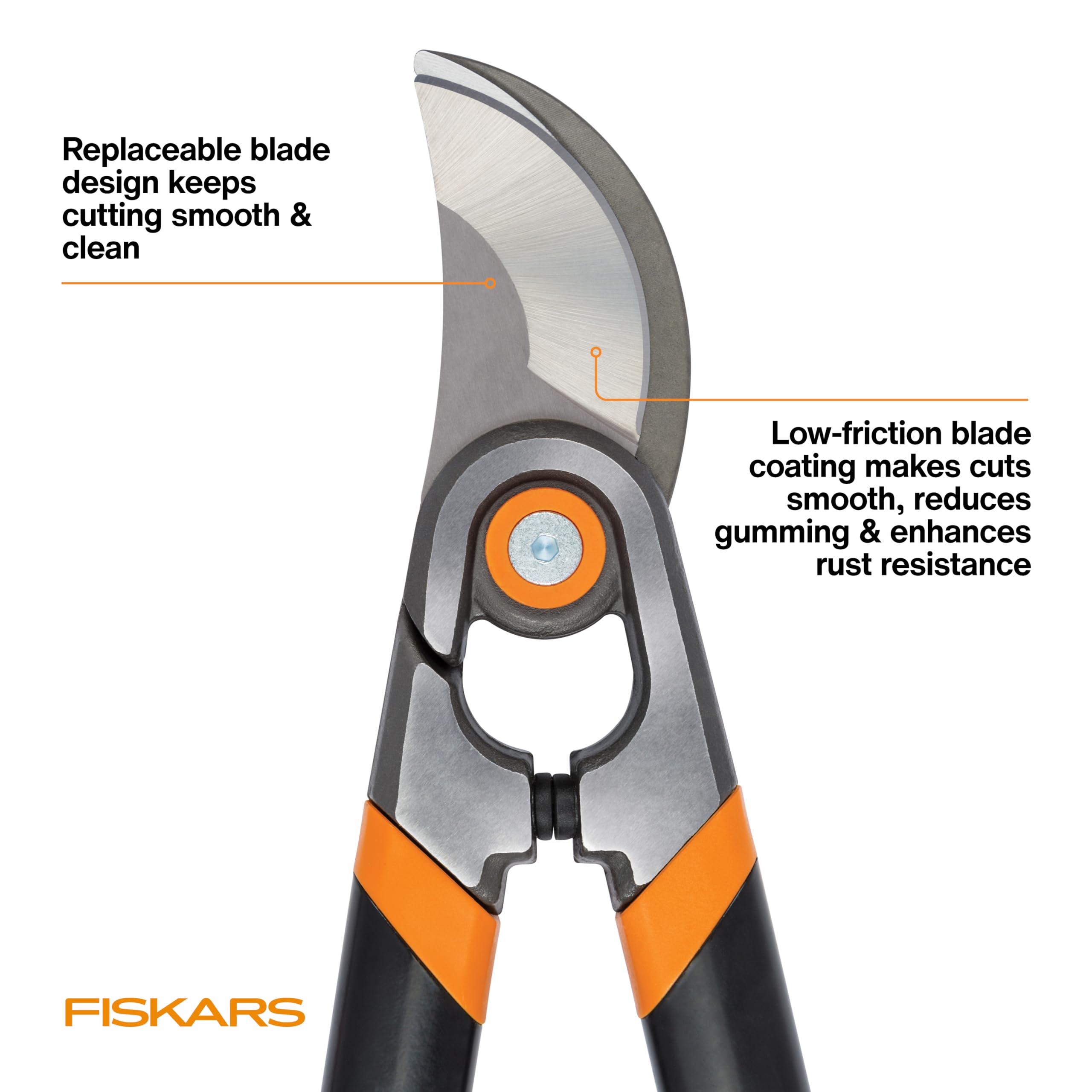 Fiskars loppers demonstrating ergonomic Softgrip handles