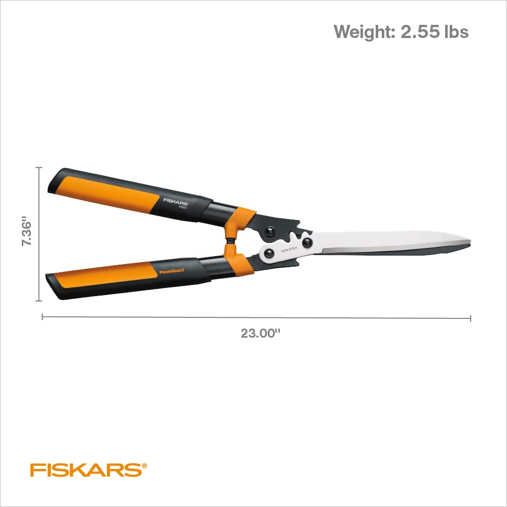 Fiskars PowerGear2 Hedge Shears showing mechanism and design