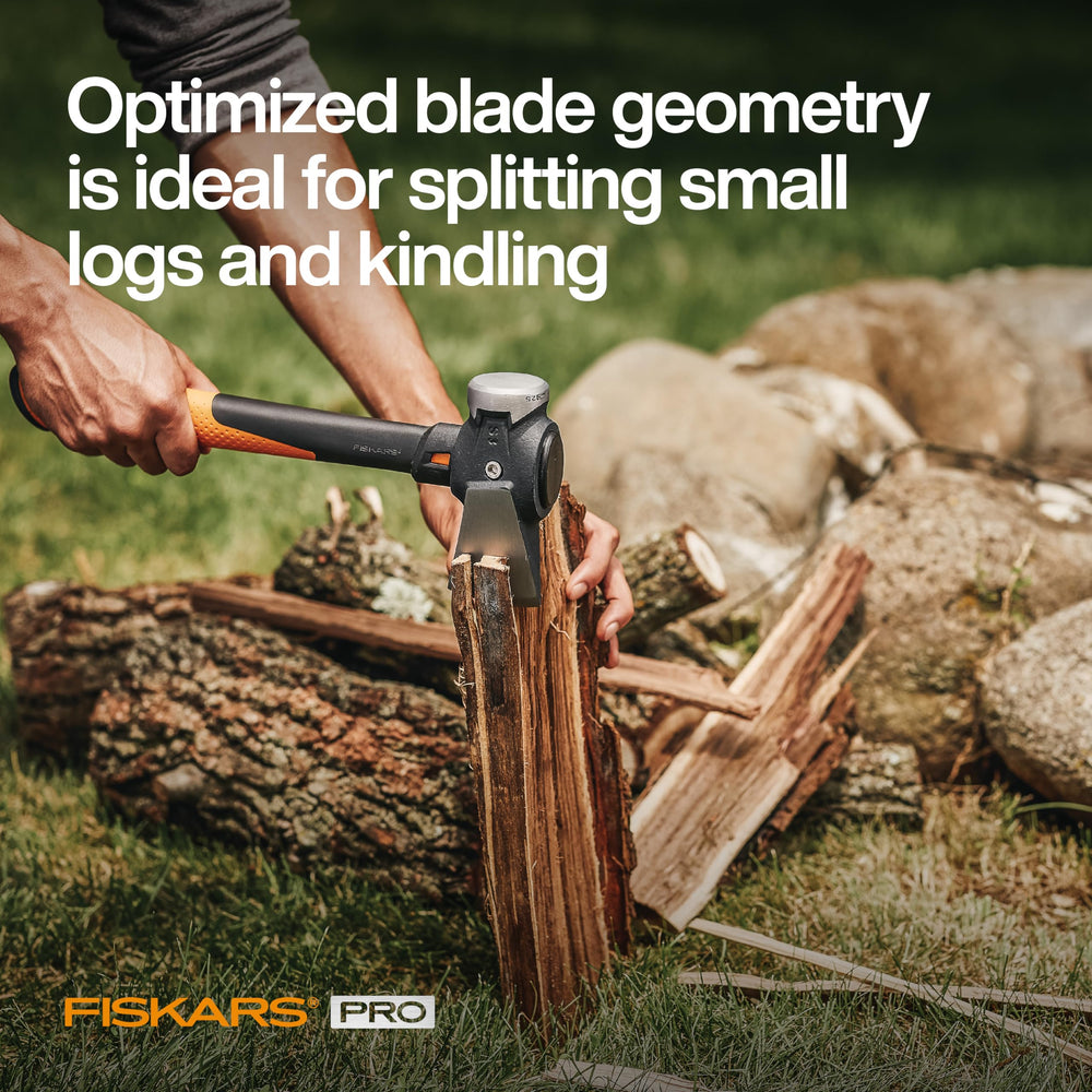 Fiskars Pro IsoCore Maul in outdoor setting