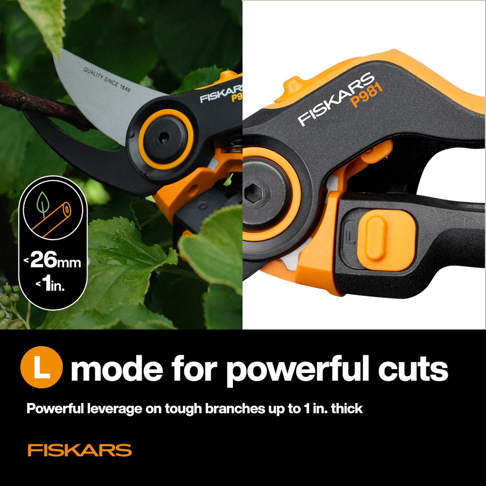 Fiskars pruner lightweight design with SoftGrip
