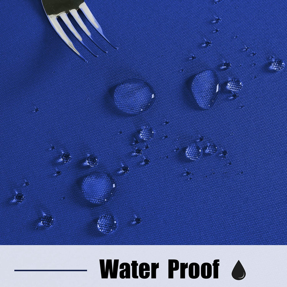 Fitable Outdoor Tablecloth blue fabric texture