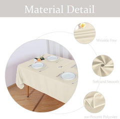 Fitable Outdoor Tablecloth laid out on a patio table
