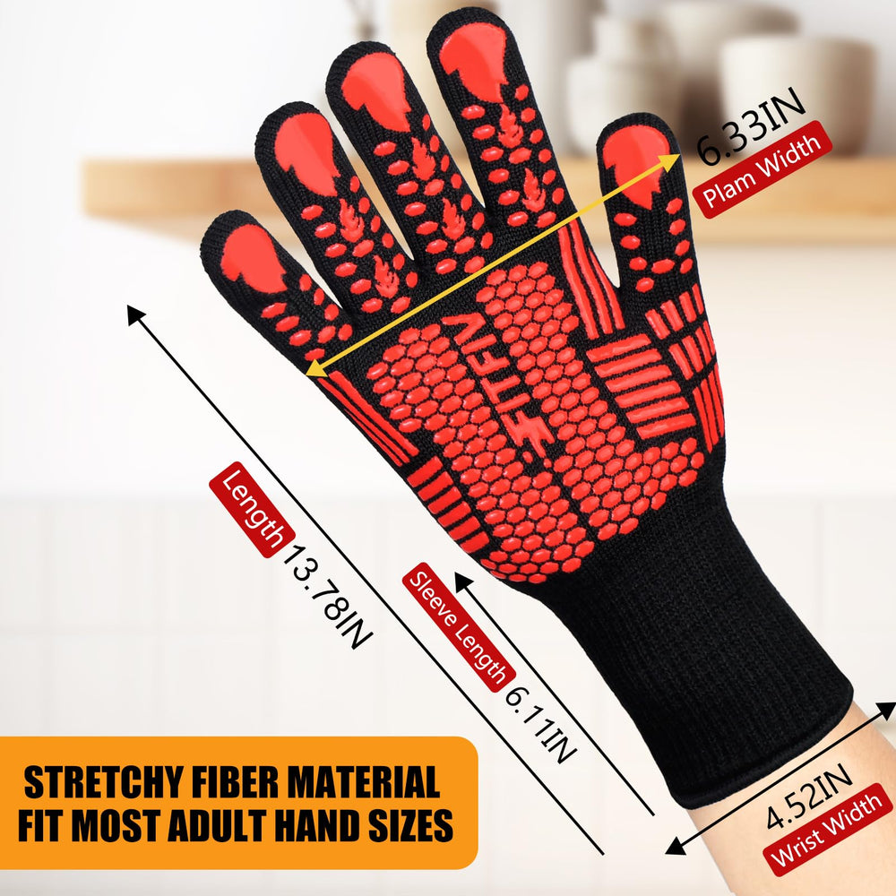 FITFIV BBQ Gloves showing inner cotton layer