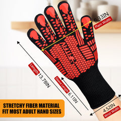 FITFIV BBQ Gloves showing inner cotton layer