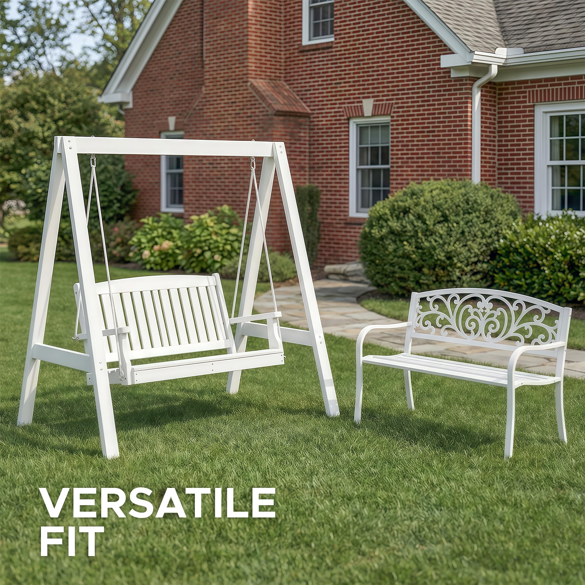 Fitfree Outdoor Bench Cushion displayed in packaging