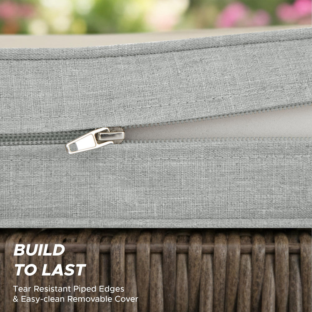 Fitfree Outdoor Bench Cushion in a garden setting
