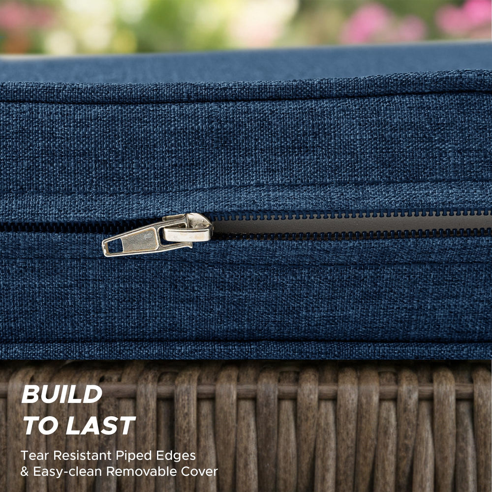 Fitfree Outdoor Bench Cushion Navy Blue on garden swing