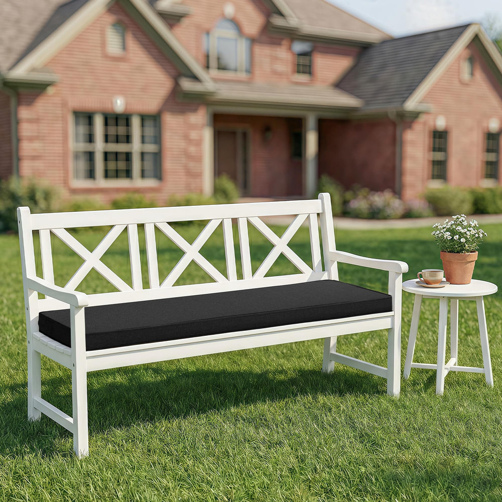 Fitfree Outdoor Bench Cushion side view showing thickness