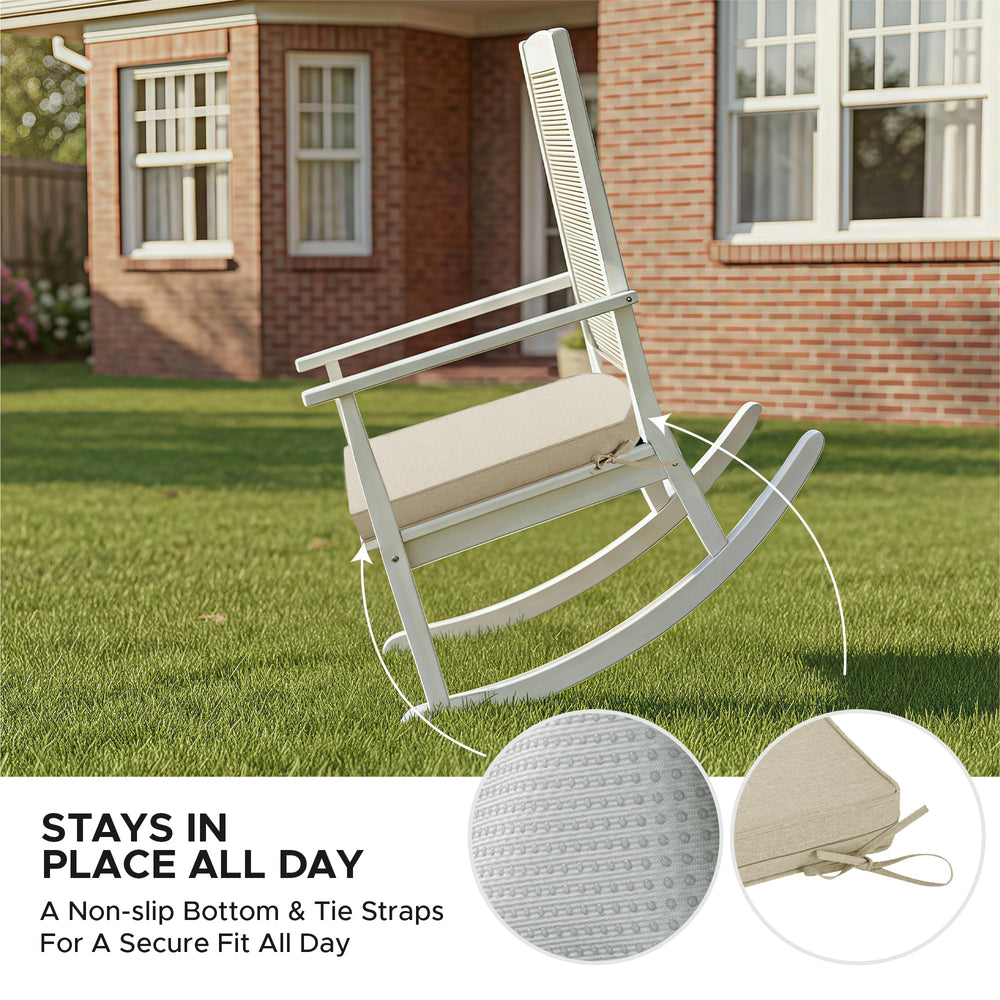 Fitfree Outdoor Chair Cushion beige set of six