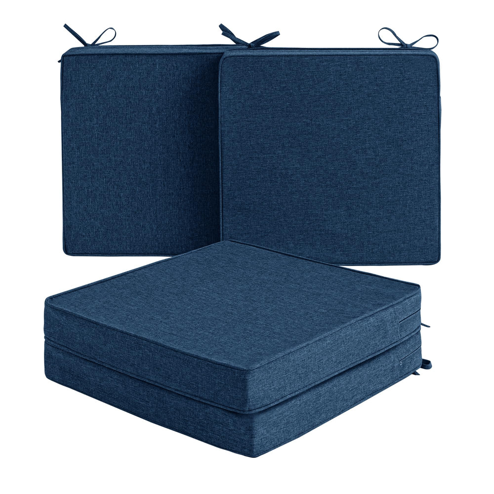 Fitfree Outdoor Chair Cushion Navy Blue front view