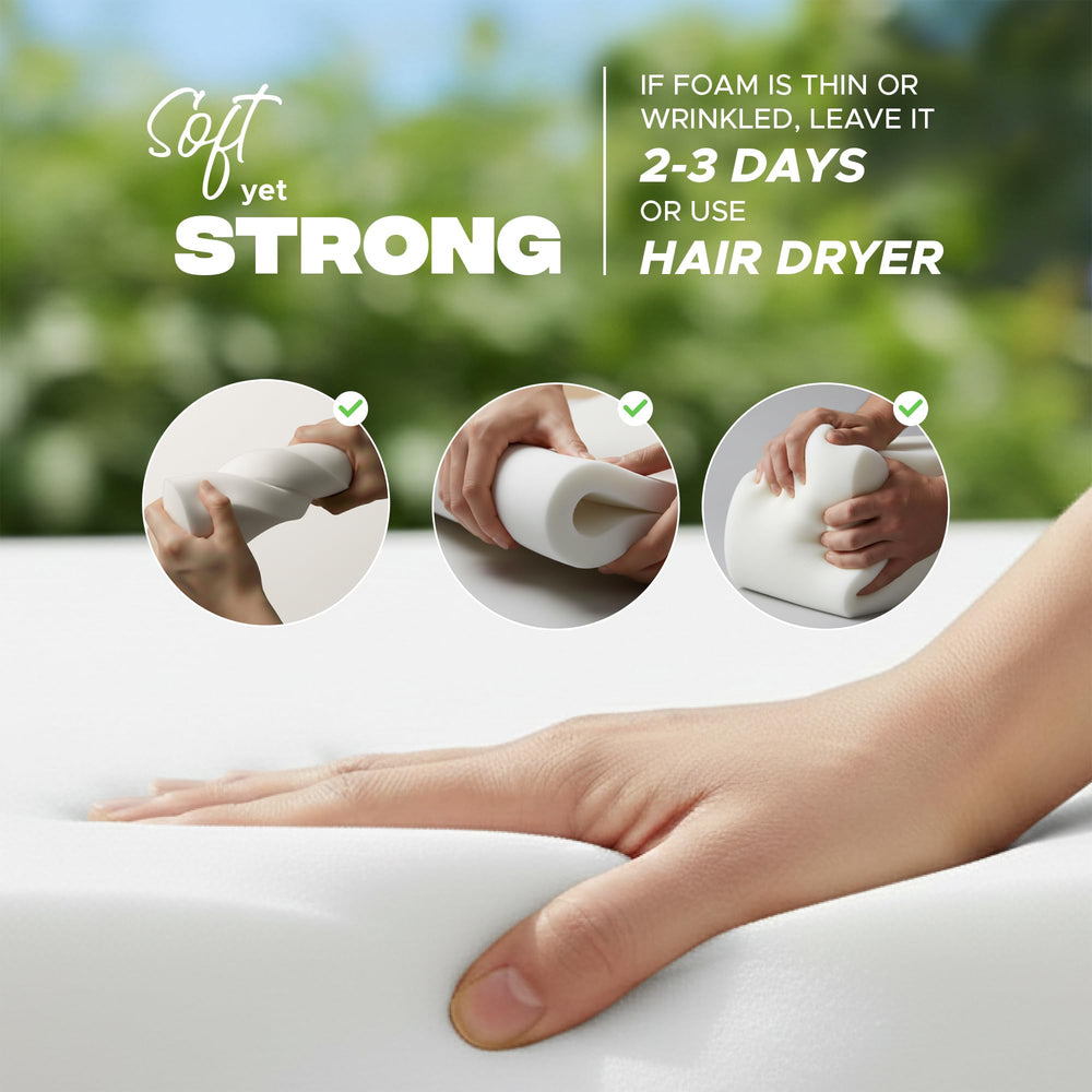 Fitfree Outdoor Chair Cushion with zipper detail
