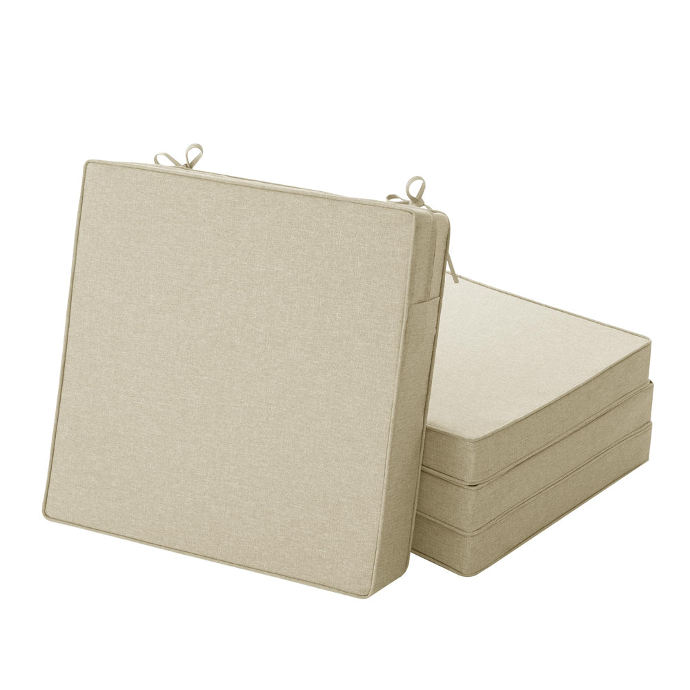 Fitfree Outdoor Chair Cushions beige front view