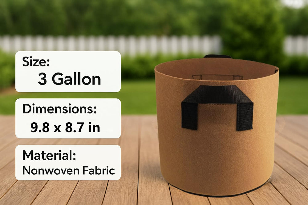 Five Germinator 6 grow bags displayed together