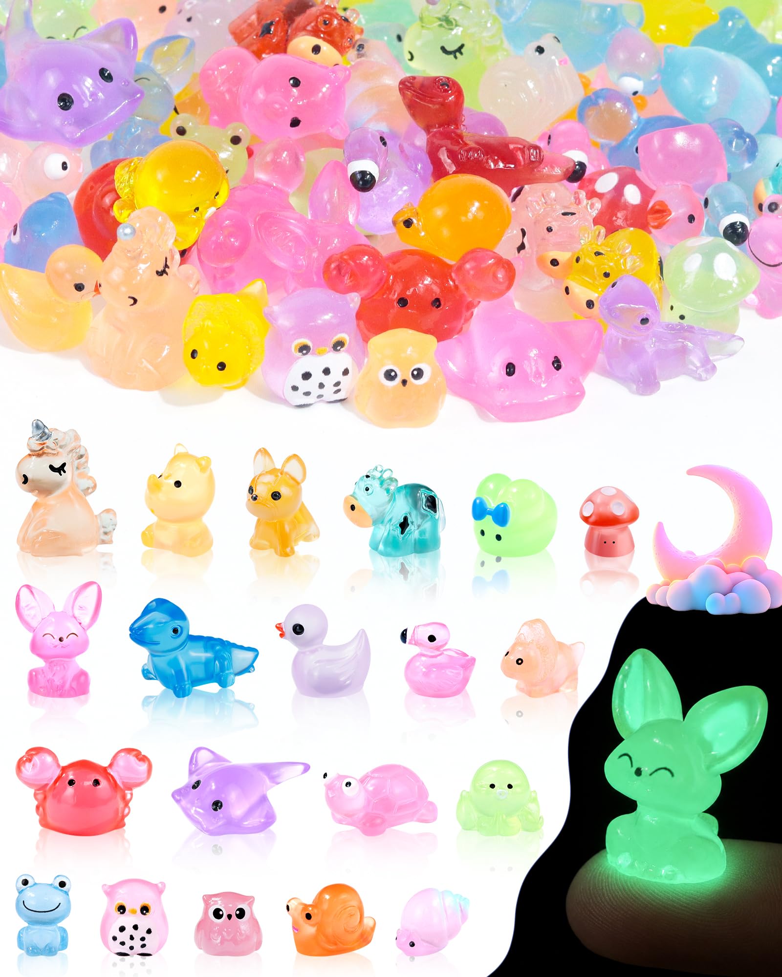 FIVEIZERO Mini Resin Animals set front view showcasing various styles
