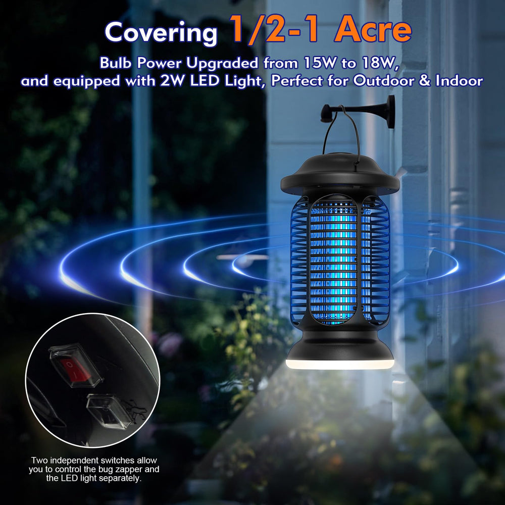 fiveye Bug Zapper in outdoor patio setting