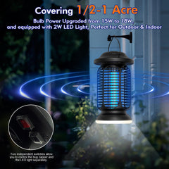 fiveye Bug Zapper in outdoor patio setting