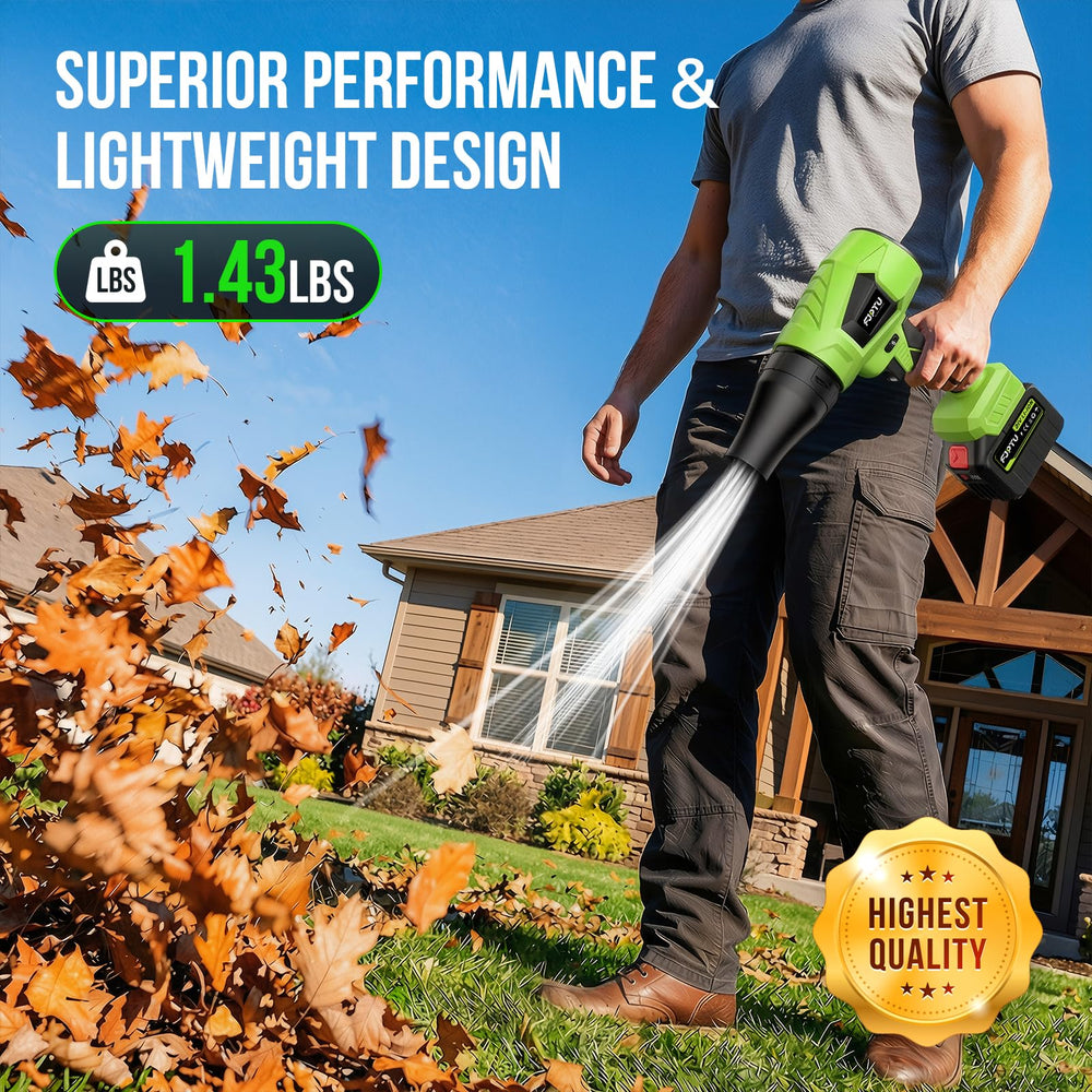 FJPTU Leaf Blower complete kit with user manual and accessories