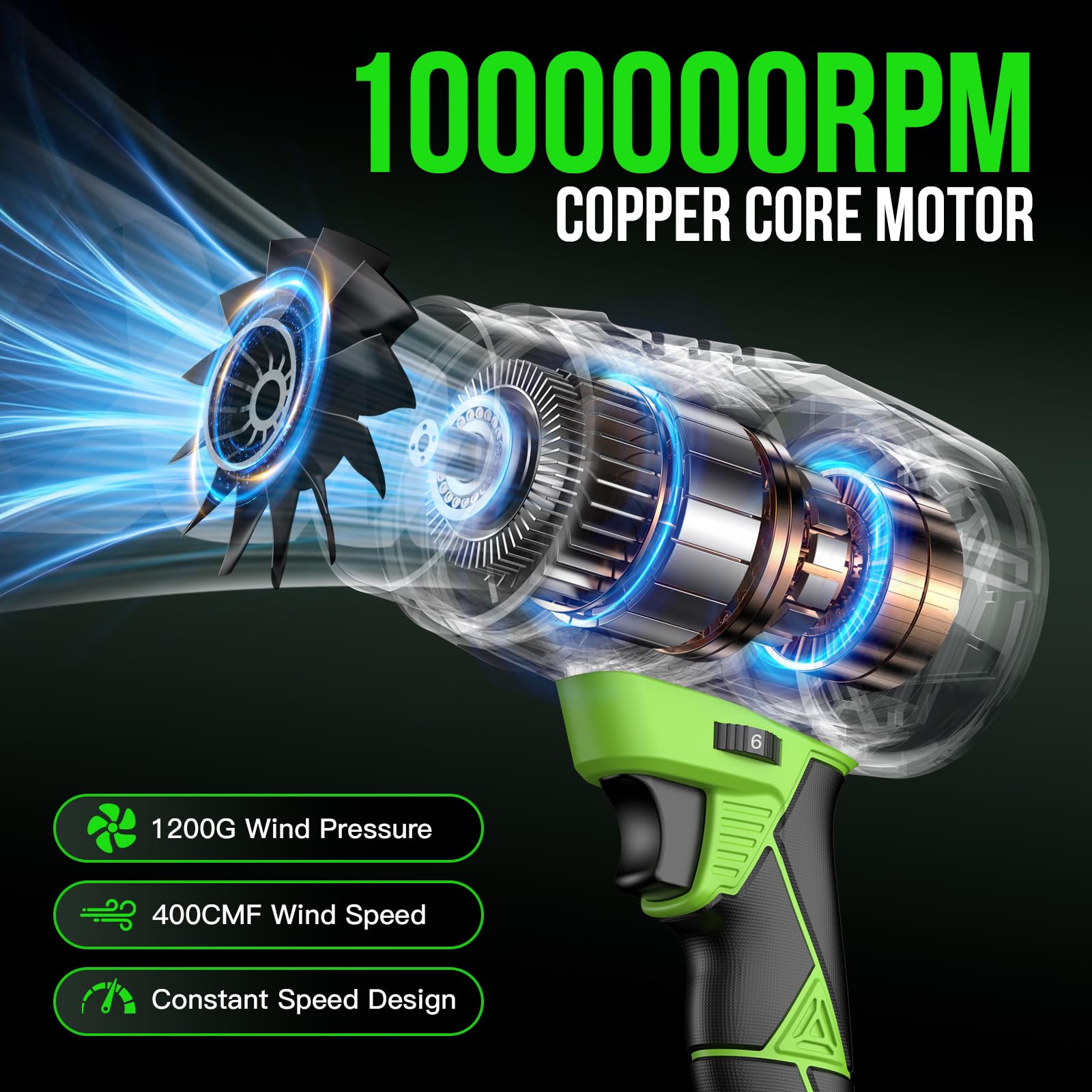 FJPTU Leaf Blower extended nozzle for hard-to-reach areas