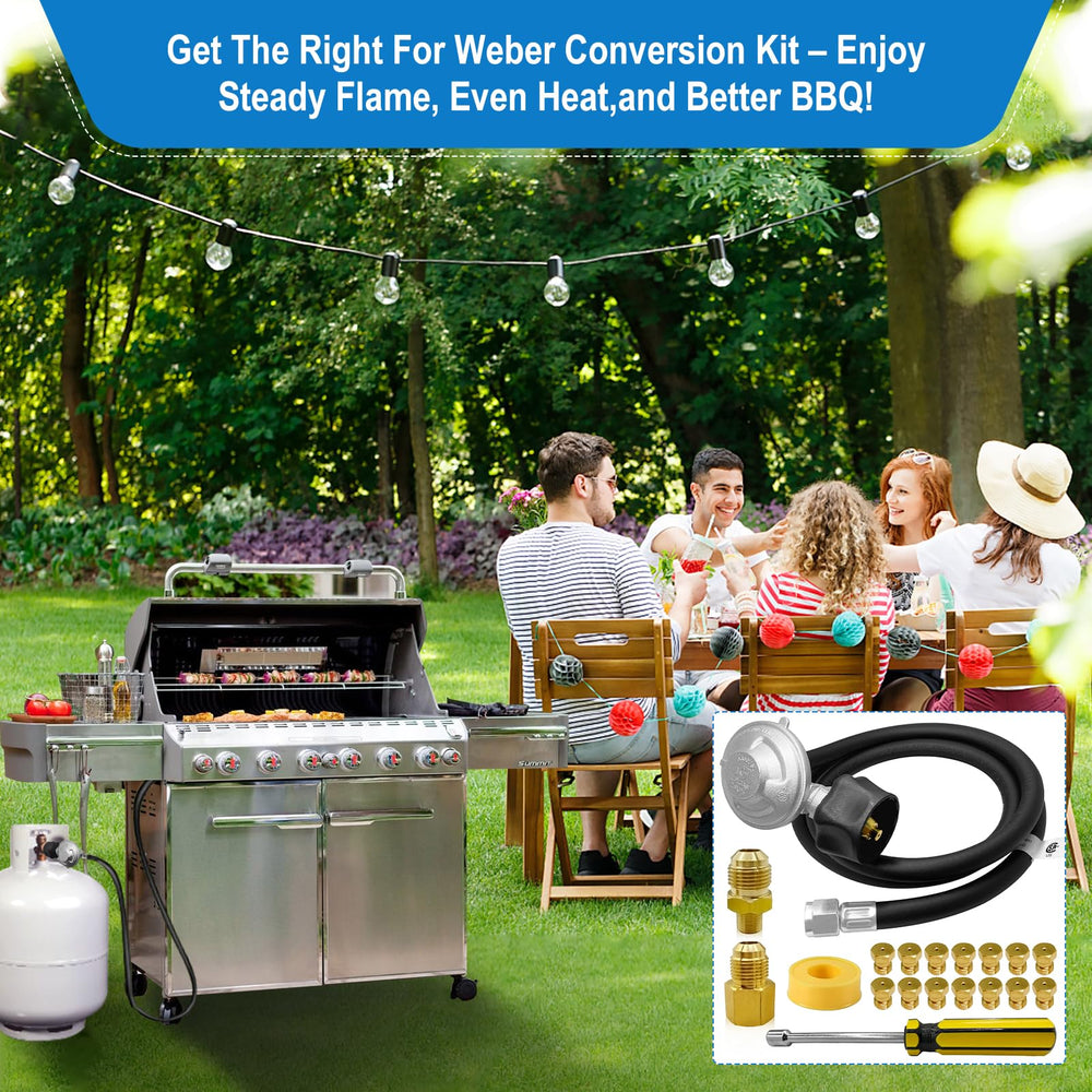 FJXBYWM Natural Gas to Propane Conversion Kit components layout