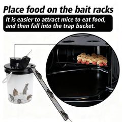 FKXQJS Bucket Lid Mouse Trap bait tray close-up